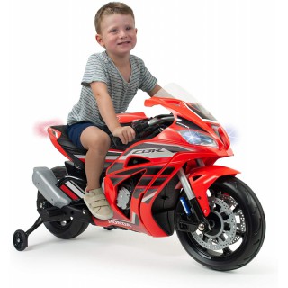 Akumuliatorinis motociklas su šviesomis | Vaikams nuo 3 iki 6 metų | Honda CBR 12V MP3 | Injusa